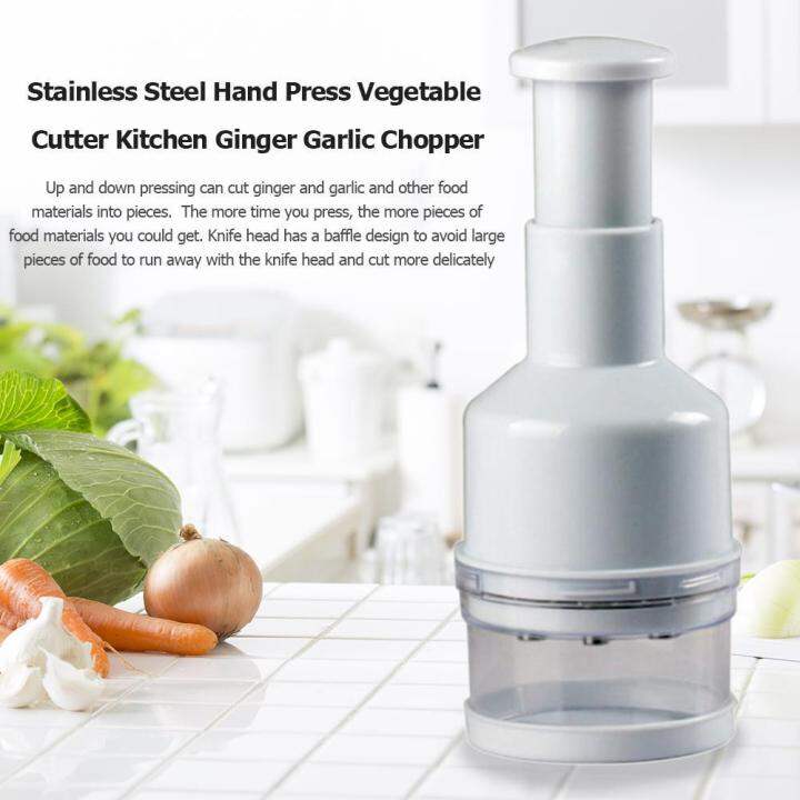 Home Basics Hand Food Chopper Hand Press Vegetable Cutter Kitchen