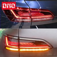 ไฟท้ายรถ LED สำหรับ Volkswagen VW Touareg ไฟเดย์ไลท์หลัง2019-2022 2023เบรคย้อนกลับไฟสัญญานเลี้ยวท้ายแบบไดนามิก