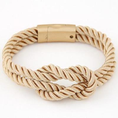 [COD] to European and cross-border foreign trade magnetite braided leather bracelet magnet buckle wholesale stock