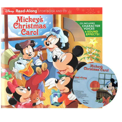 English original picture book mickey S Christmas with CD Carol Mickeys Christmas Carol D.isney read along Storybook D.isney audio reading