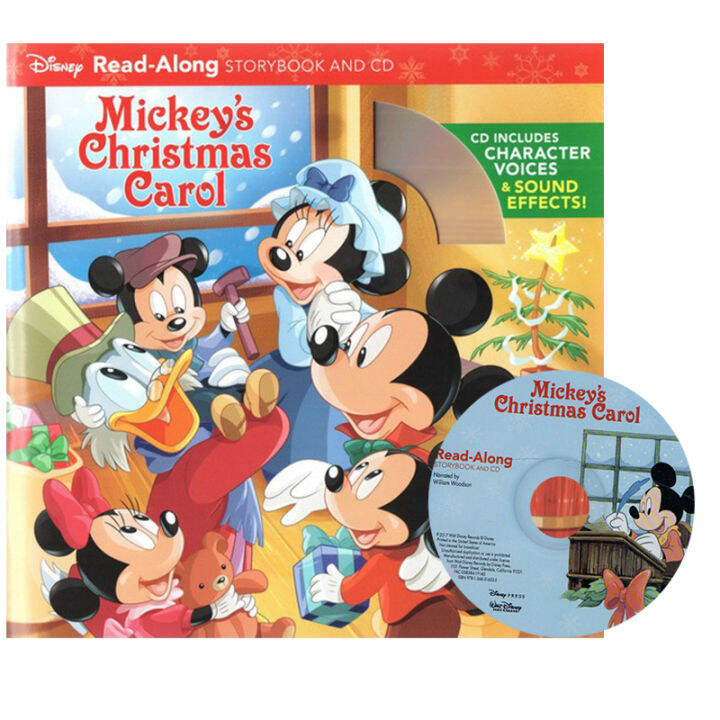 English original picture book mickey' S Christmas with CD Carol Mickey