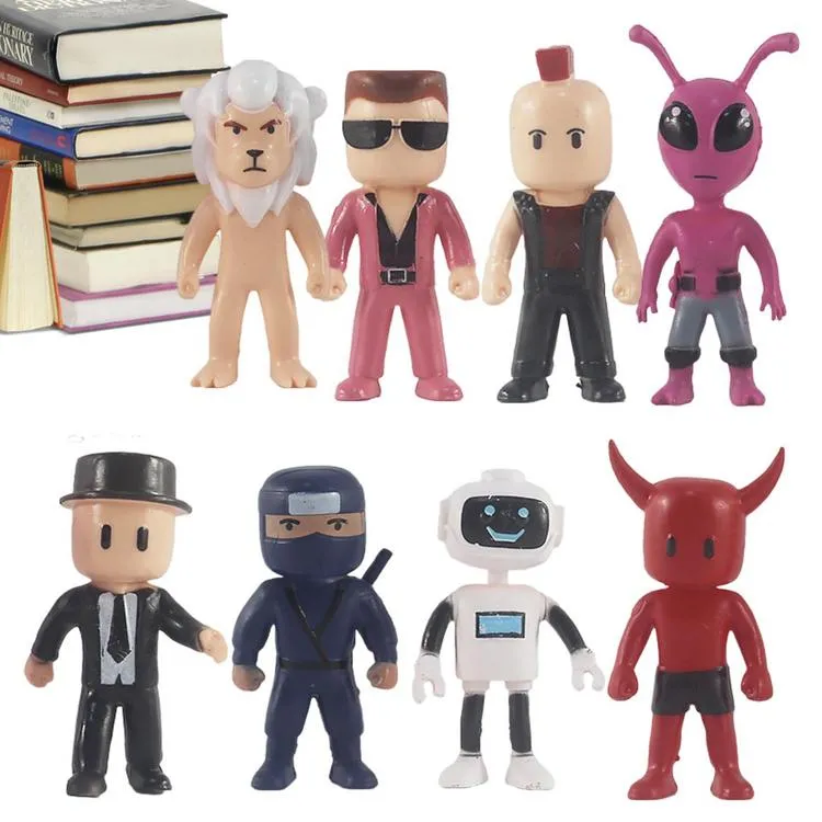 HOTPLACY Stumble Guys Toys, 8Pcs 2.6 inches PVC Stumble Guys Figures,  Character Figures for Collecting, Decorating and Playing