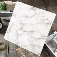 30x30cm PVC Waterproof Wall Sticker Marble Non-slip Wear-resistant Floor Sticker Living Room Decoration Self-adhesive Paper