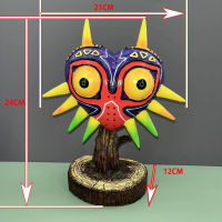 สูง9.5นิ้วทาสี The Legend Of Zelda Majora S วิดีโอเกมสะสม3D Figurine รูปปั้นของเล่นพร้อมฐานรายละเอียด