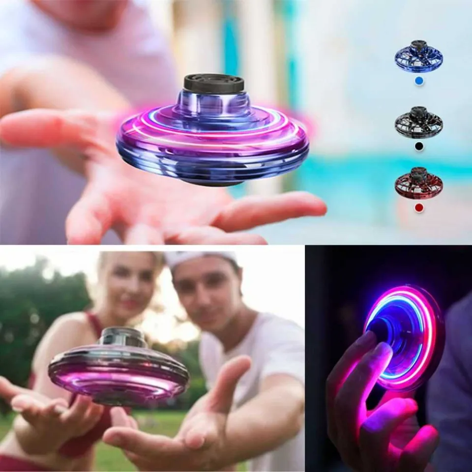 Flynova UFO Fingertip Upgrade Flight Gyro Flying Spinner Decompression Toy  for Adult and Kids