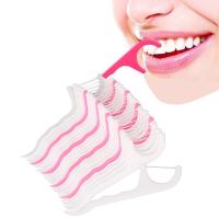 【NEW】 แปรงไหมขัดฟันไม้จิ้มฟัน100ชิ้นไหมขัดฟันเลือกไหมขัดฟันลึกสุขอนามัยช่องปาก