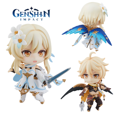 Traveler Impact Genshin Aether Lumine Action Figure Collectible Model Gifts Kids