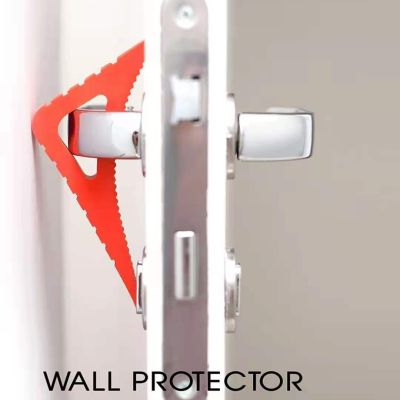 【LZ】✉  Soft TPR Door Stopper Anti-damage Wall Protector Door Handle Bumper Mute Protect Anti-skid Home Walls Furniture Fittings