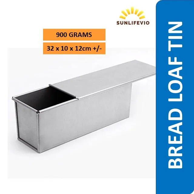 BREAD LOAF TIN PAN BOX WITH LID PULLMAN SANDWHICH LOAF TIN WITH LID