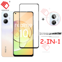 KWOKINLIM เต็มฝาครอบแก้วสำหรับ Realme 10กระจก Realme 10 9 Pro บวกป้องกันหน้าจอป้องกันโทรศัพท์เลนส์ฟิล์มสำหรับ Realme 10