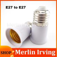 Merlin Irving Shop E27 To E27 Lamp Base Extender 65mm Lamp Holder Converter E27-E27 Flame Retardant Lamp Socket Adapter For Light Bulb