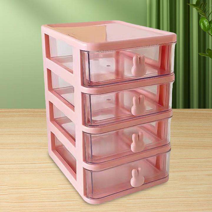 Loviver Countertop Organizer with Transparent Drawers Storage Box for Girls Lazada