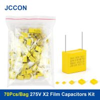 50PcsLot Capacitor Kit 275VAC X2 Series 0.01UF~2.2UF 10Values Polypropylene Film Capacitors 102K-105K Assorted Kit Set