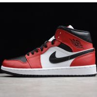 2023 original genuine new J 1 mid Chicago black toe 554724-069 S A J 1 casual shoes sports shoes