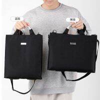 New Style Men Women Same Water-Repellent Nylon Computer Bag Solid Color Handbag Fashionable Simple Shoulder Multifunctional Couple 【AUG】