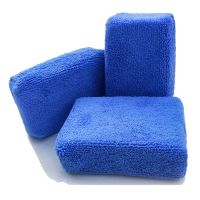 1 Pcs Fiber towel cloth sponge square car wash waxing crystal polishing polishing car absorbent cleaning sponge wipe