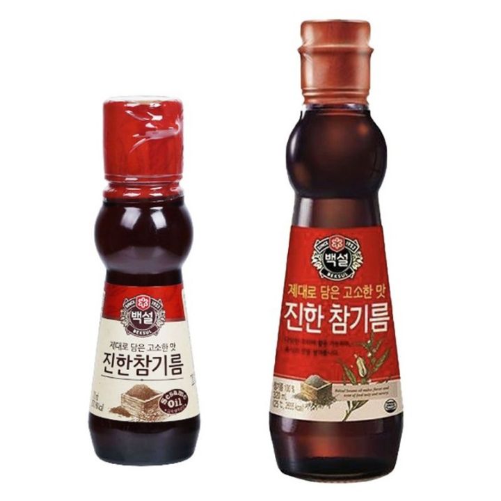 โปรส่งฟรี-cj-ซีเจ-น้ำมันงาธรรมชาติ-premium-sesame-oil-ยอดขายอันดับ-1-ในเกาหลี-น้ำมันงาแท้-100-ทำให้มีรสชาติกลมกล่อม-หอม-อร่อย-มีเก็บปลายทาง