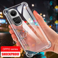 เคสโทรศัพท์ TPU นิ่มสี่มุมป้องกันการตกสำหรับ Oppo Reno 10 Pro Plus Reno10 Pro + 5G ฝาหลังป้องกันซิลิโคนนิ่มใสสำหรับ10Pro Oppo Reno + 10Pro + กรอบกันกระแทก