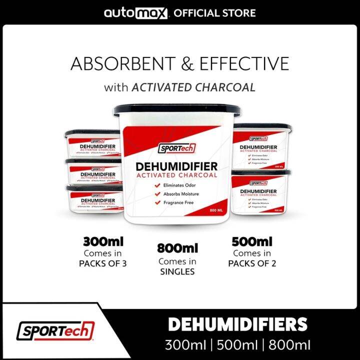Sportech Disposable Dehumidifier With Activated Charcoal Odor