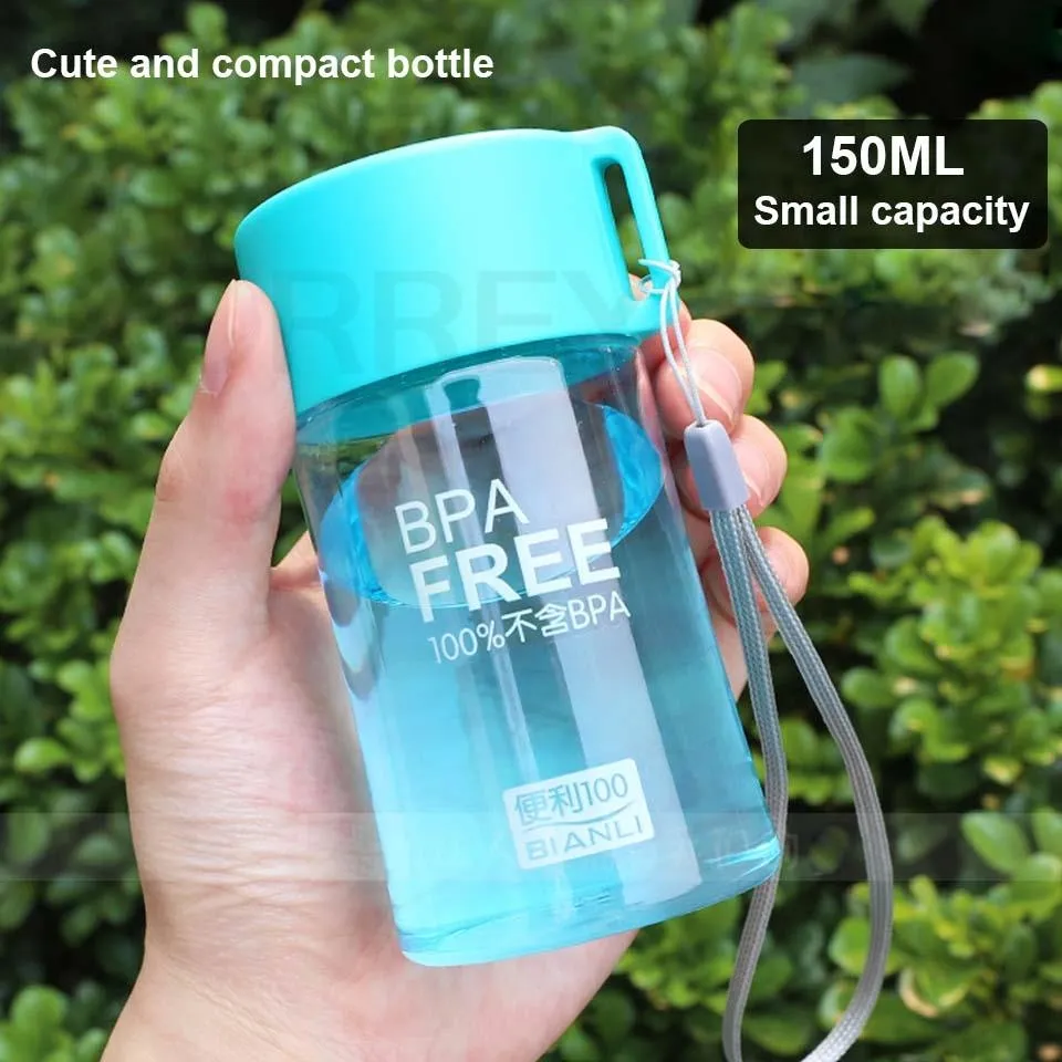 180ml Colorful Plastic Small Water Bottles Portable School Water Bottles  Mini Cute Kids Children Direct Drinking Bottle