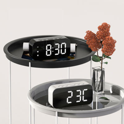 YONUO นาฬิกาปลุกดิจิทัล หน้าจอ LED อิเล็กทรอนิกส์ สําหรับห้องนอนเด็ก ฟังก์ชั่นเลื่อนอุณหภูมิ นาฬิกาตั้งโต๊ะ ตกแต่งบ้าน