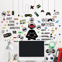 【 YUYANG Lighting 】 Game handle graffiti wall stick adhesive stickers boy bedroom adornment Gamer room decoration