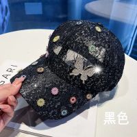 หมวกสำหรับผู้หญิงผีเสื้อ rhinestone หมวกเบสบอล SnapBack ผู้หญิงเลื่อมลูกไม้ระบายอากาศครีมกันแดดหมวกหวานแฟชั่นหมวกหมวกดวงอาทิตย์