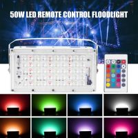 RGB floodlight +รีโมทควบคุม  แผงไฟสี  โคมไฟสี โคมไฟสปอร์ตไลท์RGB แผงไฟหลากสีเสียบไฟบ้าน หลอดไฟแผงRGB ปรับหลากหลายสี โคมไฟตกแต่งตามเทศกาลหลากสี