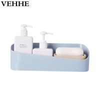 ♘▬ VEHHE Shower Storage Holder Rack Organizer Bathroom Shelf Shampoo Tray Stand No Drilling Floating Shelf For Wall Household Item