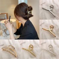 1 pc Alloy Fashion Women Girls Gold Sliver Pendant Hair Claws Mental Hair Clips Korean Style Corss Hair Accessories ornament