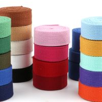 3Yard 2Inch 1" 50MM 2.5CM Colorful Cotton Canvas Webbing/Bias/Ribbon Bag Belt Strap Garments Diy Crafts Dog Collar Accessories Gift Wrapping  Bags
