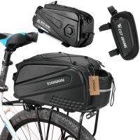 2023◇♈ Lixada Multifunctional Bicycle Rear Seat Bag Waterproof Cycling Bike Rack Trunk Cargo Bag Pannier Bag Handbag Shoulder Bag