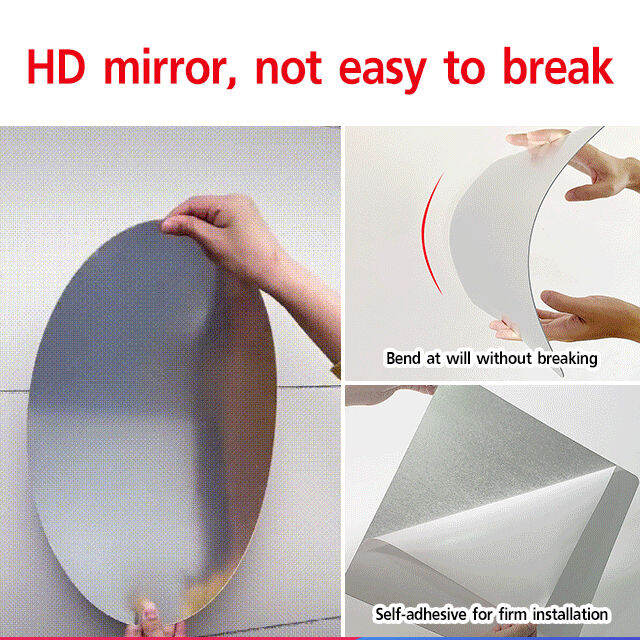 titony Wall Self Adhesive Acrylic Self Adhesive Mirror Home Decoration
