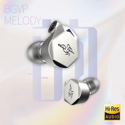 BGVP Melody รูปแบบการปรับแต่งต่างๆสายหูฟังไฮไฟที่กำหนดเอง12มิลลิเมตรย้ายขดลวดไดรฟ์หน่วย IEM ในหูโลหะเบสหูฟัง