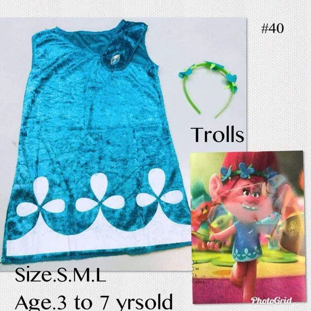 Trolls Costume For Kids 