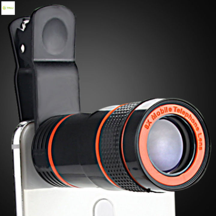 กล้องส่องทางไกล8x18สำหรับโทรศัพท์มือถือคลิปแข็งแรงเลนส์กล้องซูม-hd-สำหรับตั้งแคมป์เดินป่าท่องเที่ยว