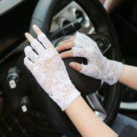 Half Fingure Gloves Driver Accessories Protection Anti-uv Mittens Short Fingerless