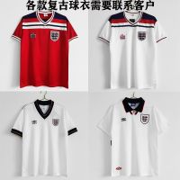 Vintage 1982 England home and away England soccer uniform shirt with short sleeves retro t-shirt jersey football shirt เสื้อแมนซิตี้ ชุดฟุตบอลผู้ชาย เสื้อบอล เสื้อกีฬา เสื้อบอลวินเทจ