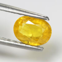 1.30 ct บุษราคัม (Yellow Sapphire) ทรงไข่ บางกะจะ