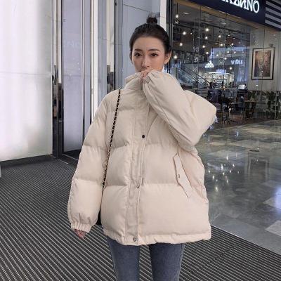 [Spot] short thickened cotton padded coat cotton-padded coat womens Korean-style loose down cotton student cotton padded winter coat 2023