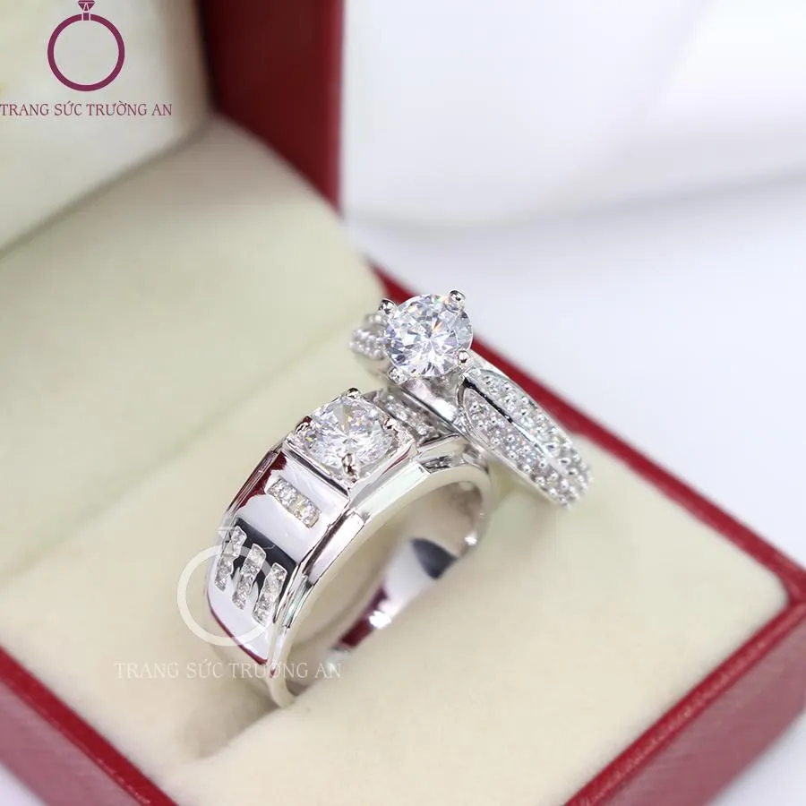 Nhẫn đôi bạc nhẫn cặp bạc đẹp khắc tên theo yêu cầu ND0282 - Trang ...