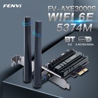 5374Mbps Wi-Fi 6E สามคลื่นความถี่ Intel AX210ตัวรับสัญญาณ WiFi Pcie สำหรับบลูทูธ5.2 Wi-Fi การ์ดเน็ตเวิร์ก2.4G/5G/6Ghz Win10 802.11Ax