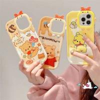 เคสโทรศัพท์มือถือ แบบนิ่ม ลายการ์ตูนหมีพูห์ สําหรับ iPhone 14 13 12 MAX 7 8 6 6S XR X XS 7plus