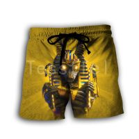 Egyptian Pharaoh Anubis Horus 3D Printed 2023 New Fashion Summer Casual Shorts Men/Women Harajuku Loose Beach Style-32