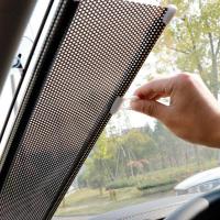 Universal Roller ม่านบังแดดรถยนต์หน้าต่าง Sun Shade Screen Cover Blind Protector รังสี UV แบบพับได้และการป้องกันความร้อนภายในรถ