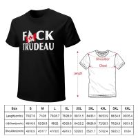 Fck Trudeau Maple Leaf Canada Flag Distressed Design Vintage เสื้อยืดขนาดใหญ่ T เสื้อฤดูร้อน Tops Mens Graphic เสื้อยืด Anime