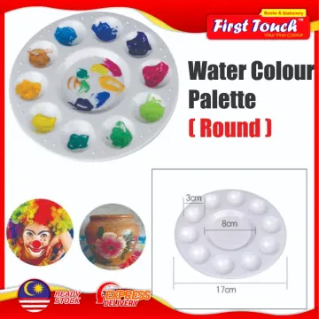 8cm plastic flower shape painting palette