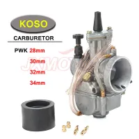 21 24 26 28 30 32 34mm KOSO Carburetor Carb With Power Jet 2T 4T For Yamaha For Kawasaki Cafe Racer Moped