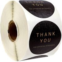 【CW】✽⊕  500pcs Sticker Thank You Stickers for Business 1.5inch Holographic Adhesive Labels Roll