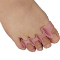 1 pair Silicone Toe Separator Hallux Valgus Orthotics Thumb Bunion Care Overlapping Toe Spreader Hammer Toe Corrector Tool